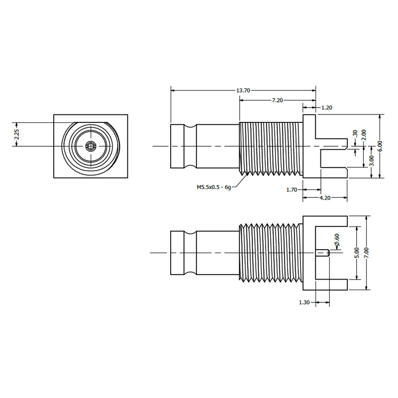 098Gdrawing 3GHz PCB Edge Mounting 1