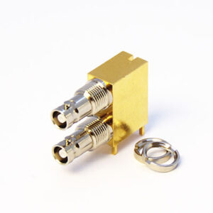 183-1 12GHz Dual port right angled micro BNC 183-1 12GHz Dual port right angled micro BNC