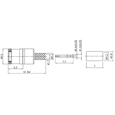 XDT6303 Cable Mounted SMB Plug