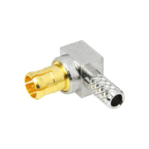 A008 – MCX Right Angle Plug 12GHz picture A008 - MCX Right Angle Plug 12GHz picture