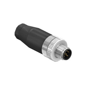 CC12-05P-A-AE4 M12 Circular Connector A Code Assembly Screw Straight Plug