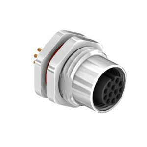 CC12-XXS-FA07-PBX M12 Circular Connector A Code Panel Mount PCB Type Front Fastened Socket CC12-XXS-FA07-PBX M12 Circular Connector A Code Panel Mount PCB Type Front Fastened Socket