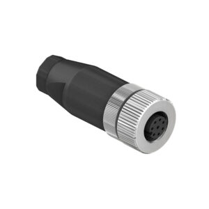 CC12-XXS-X-AE4 M12 Circular Connector A and D Code Assembly Screw Straight Socket