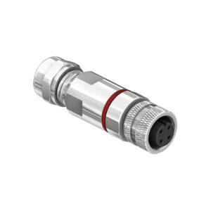 CC12-XXS-X04-AS M12 Circular Connector A and D Code Assembly Solder Straight Socket