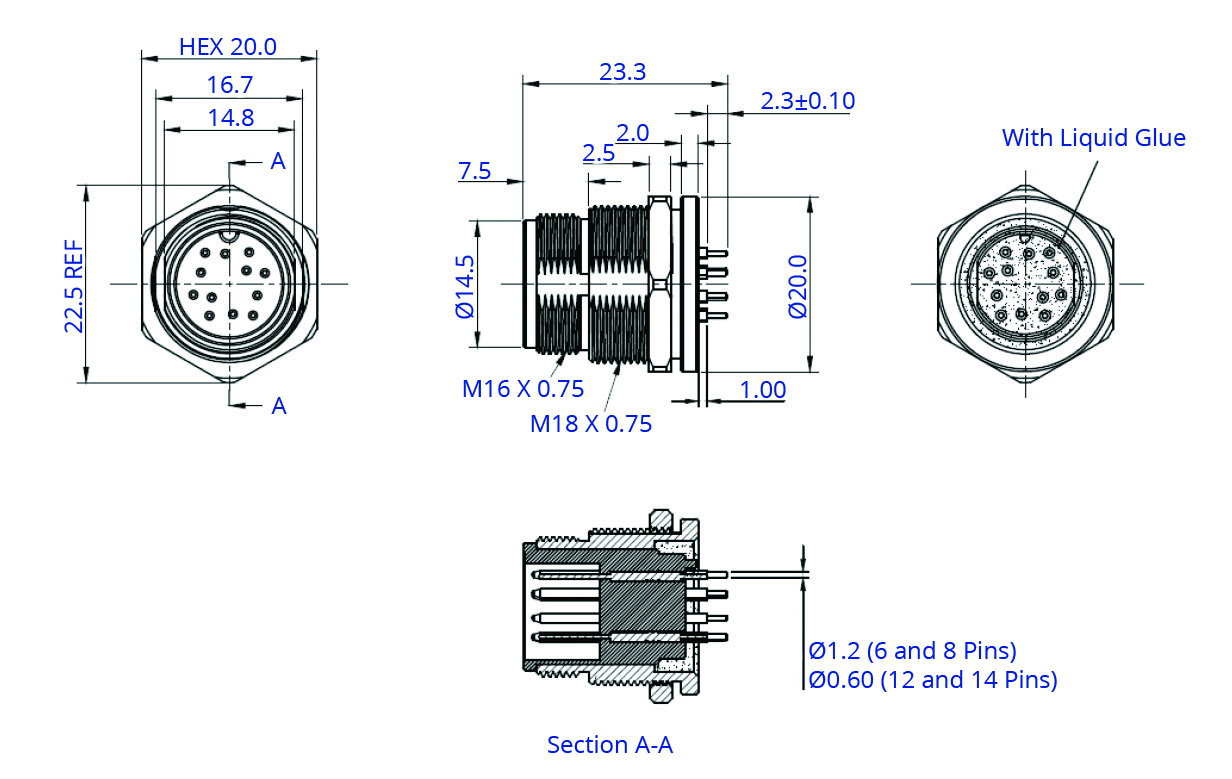 CC16-XXP-FA-PB90XX drawing