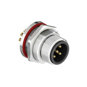 CC16-XXP-FA-PMX M16 Circular Connector A Code Panel Mount Solder Front Fastend Plug