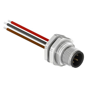 SCA12-XXPFXX-XXXX M12 Circular Connector A and D Code Wire Harness Front Fastened Plug