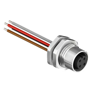 SCA12-XXSFXX-XXXX M12 Circular Connector A and D Code Wire Harness Front Fastened Socket
