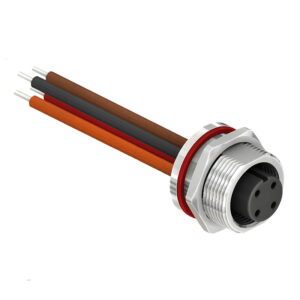 SCA16-XXSFAX-XXXX M16 Circular Connector A Code Wire Harness Front Fastend Socket