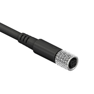 SCM05-XXSAS-XXXX M5 Circular Connector A Code Over Molding Cables Straight Socket
