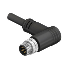 SCM08-XXPXR M8 Circular Connector A and B Code Over-moulding Cables Right Angle Plug