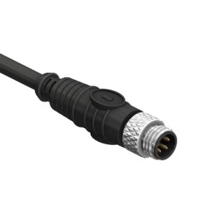 SCM08-XXPXSS M8 Circular Connector A Code Over-moulding Cables Straight Shielded Plug