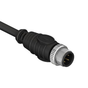SCM12-XXPXS-XXXX M12 Circular Connector A and D Code Over Molding Cables Straight Plug